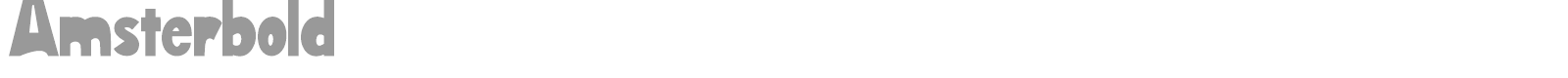 Amsterbold font preview